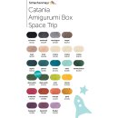 Catania Box Space Trip, Amigurumi Box, 25 x 20 g, einschl. Anleitungsheft und Farbkarte