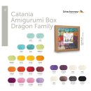 Catania Box Dragon Family, Amigurumi Box, 25 x 20 g, einschl. Anleitungsheft und Farbkarte