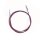 KnitPro Edelstahl Nadelseil 360° drehbar, für ca. 50 cm, lila