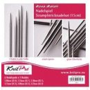 SALE: KnitPro Nova Metall Strumpfstricknadel-Set 15 cm Länge, Art. 10651
